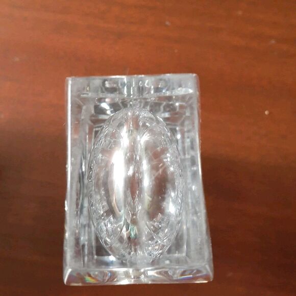 Heavy Crystal Bud Vase Rectangular Shape glass flower vase - Picture 4 of 14